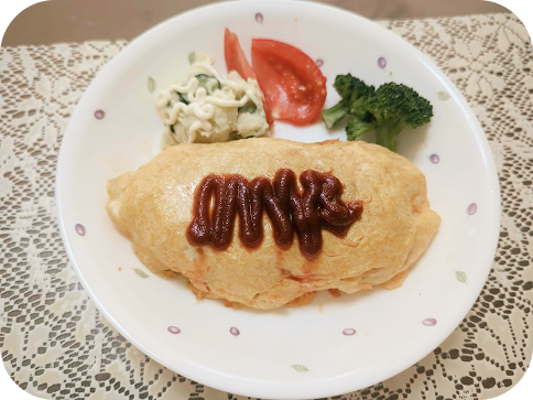 ホーム提供のランチ